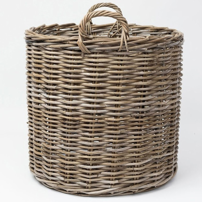 Modern Woven Seagrass Laundry Hamper for Closet Organization