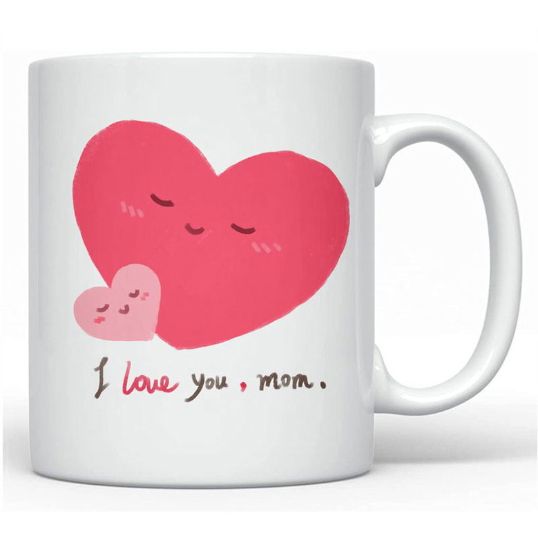 Mum Mugs Ceramic Porcelain Love Mug for Mother's Day Gift