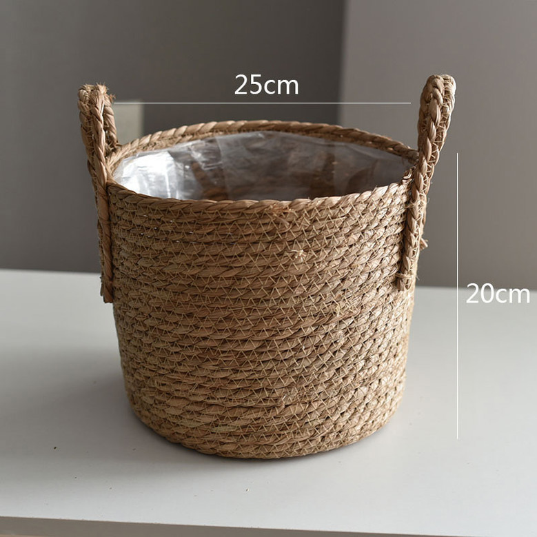 Natural Rattan Wicker Baskets for Home and Garden Decor