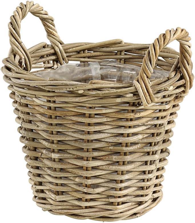 Natural Rattan Wicker Flower Planter Basket for Gardens