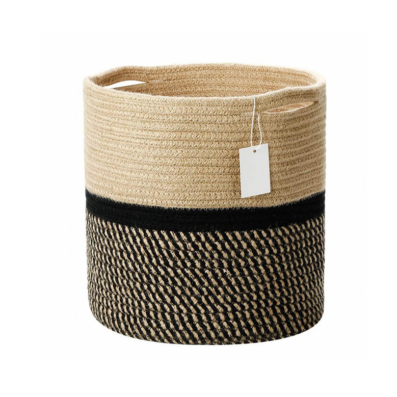 Natural Straw Seagrass Belly Basket for Storage and Plants