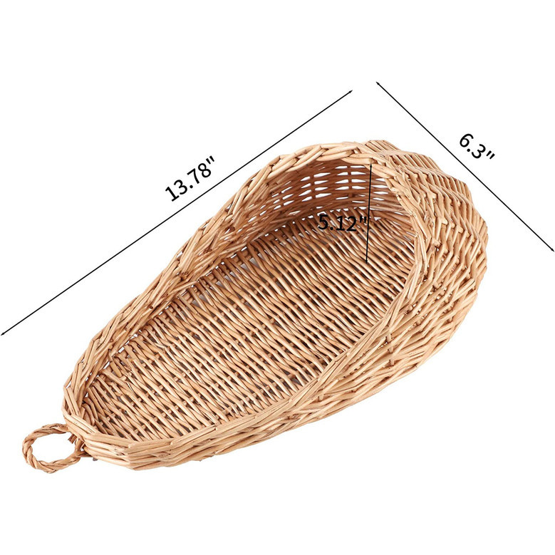 Natural Wicker Hanging Basket for Gifts and Decoration