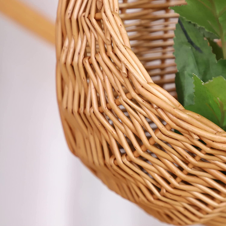 Natural Wicker Hanging Basket for Gifts and Decoration