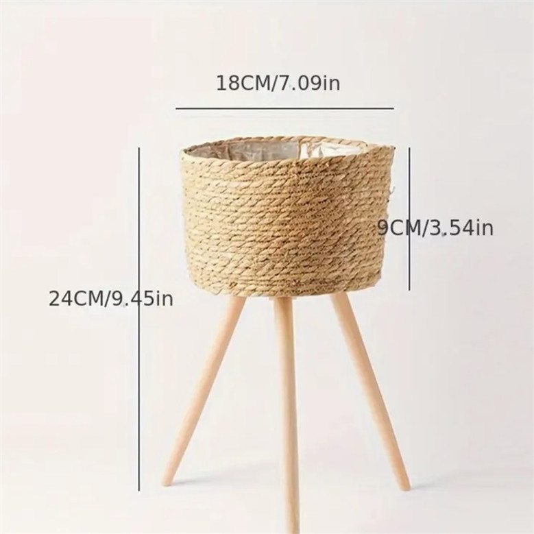 Natural Woven Flower Pots for Home Decor