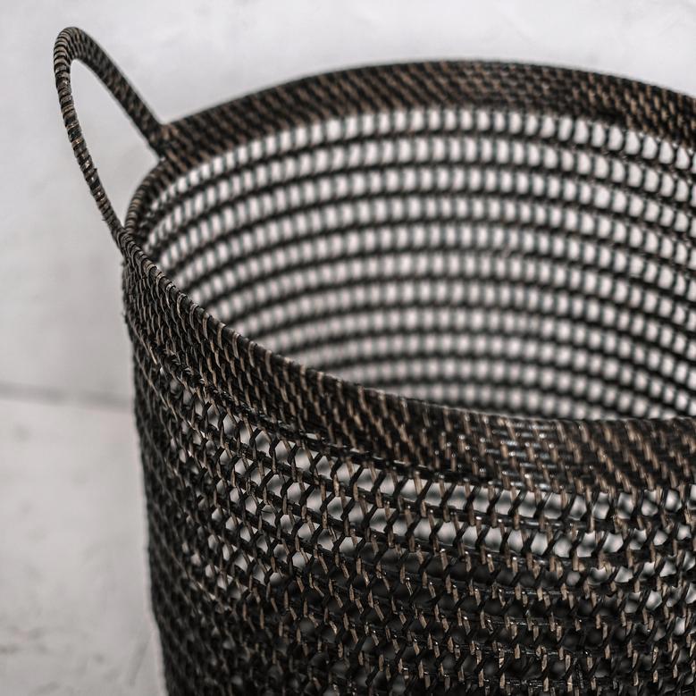 New Design Rattan Laundry Basket for Closet Organization