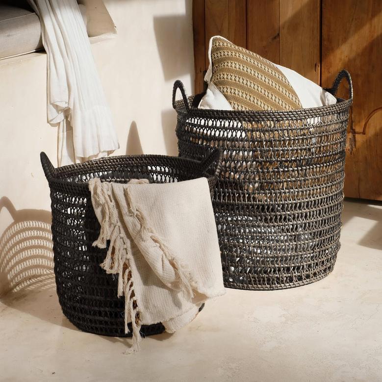 New Design Rattan Laundry Basket for Closet Organization