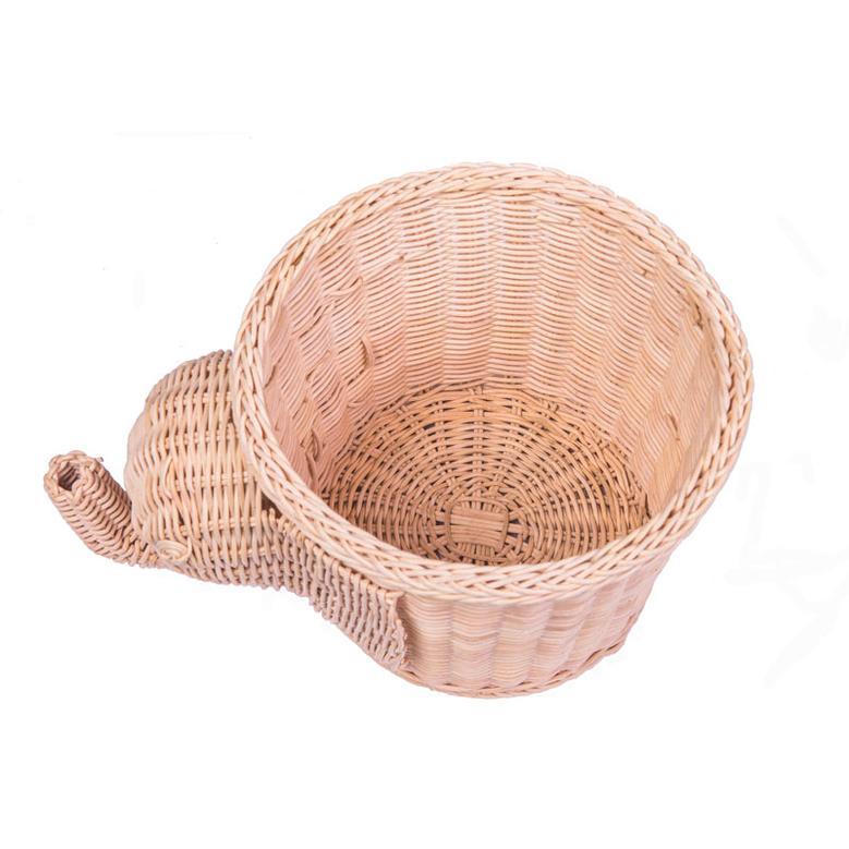 Rattan Elephant Basket - Gift Crafts and Storage