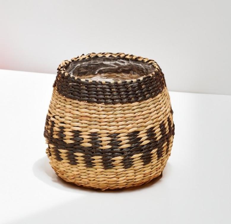 Rattan Flower Basket Stand for Plants