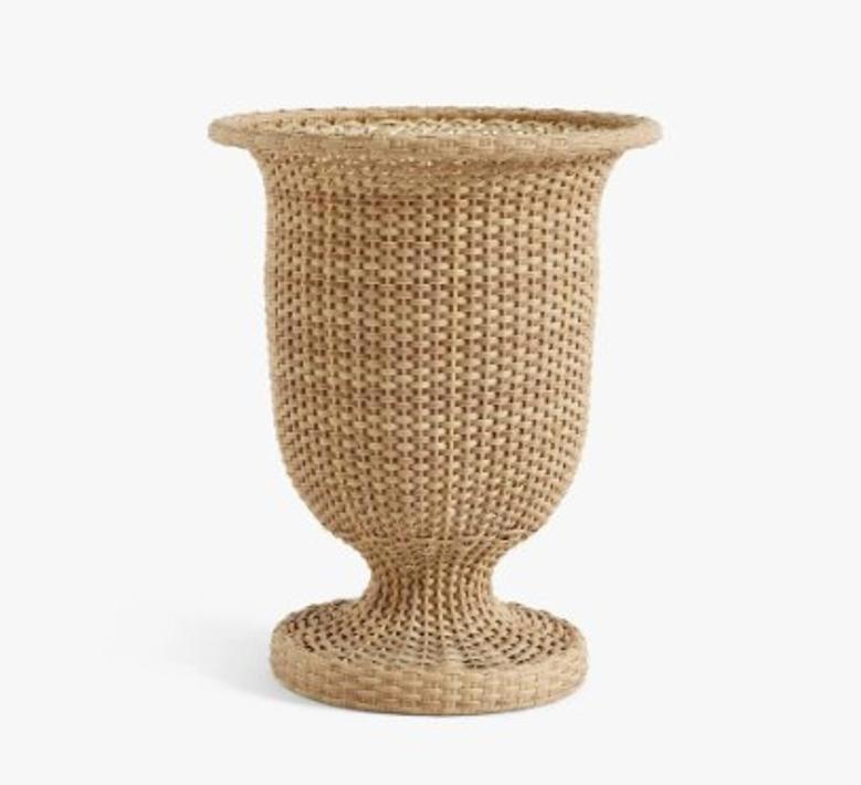 Rattan Flower Vase Planters for Outdoors - Large Size