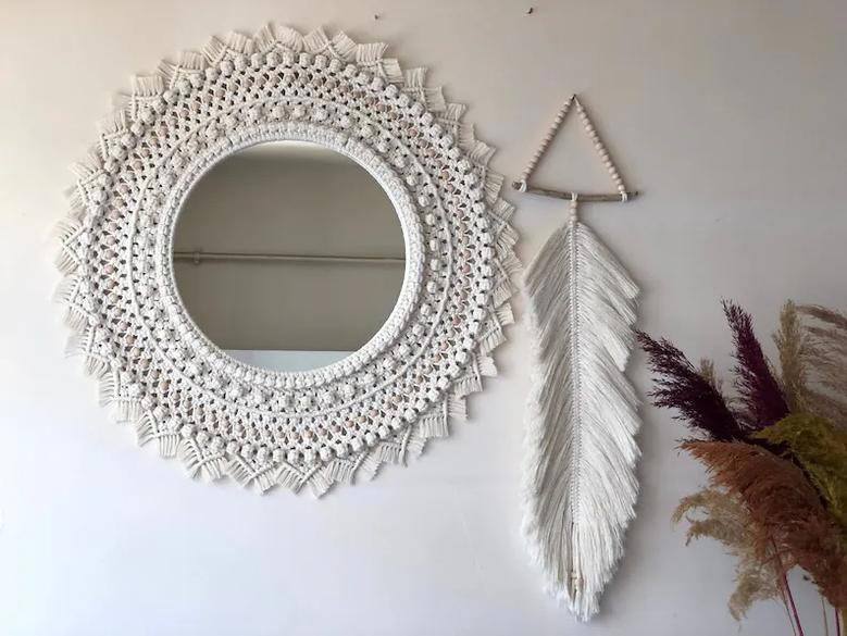 Rattan Framed Decor Mirrors - Stylish Wall Decoration