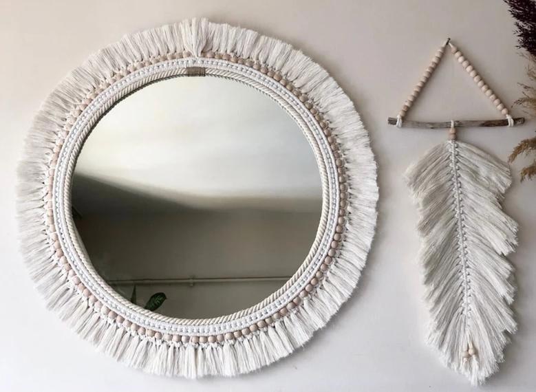 Rattan Framed Decor Mirrors - Stylish Wall Decoration