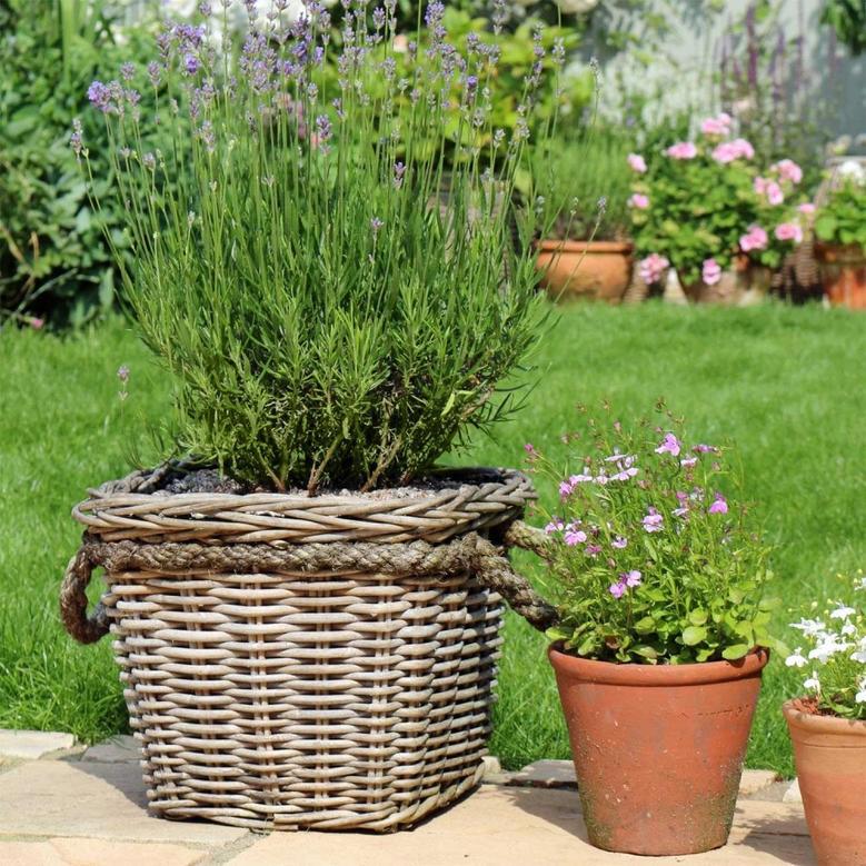 Rattan Handcrafted Planter Pots for Garden and House