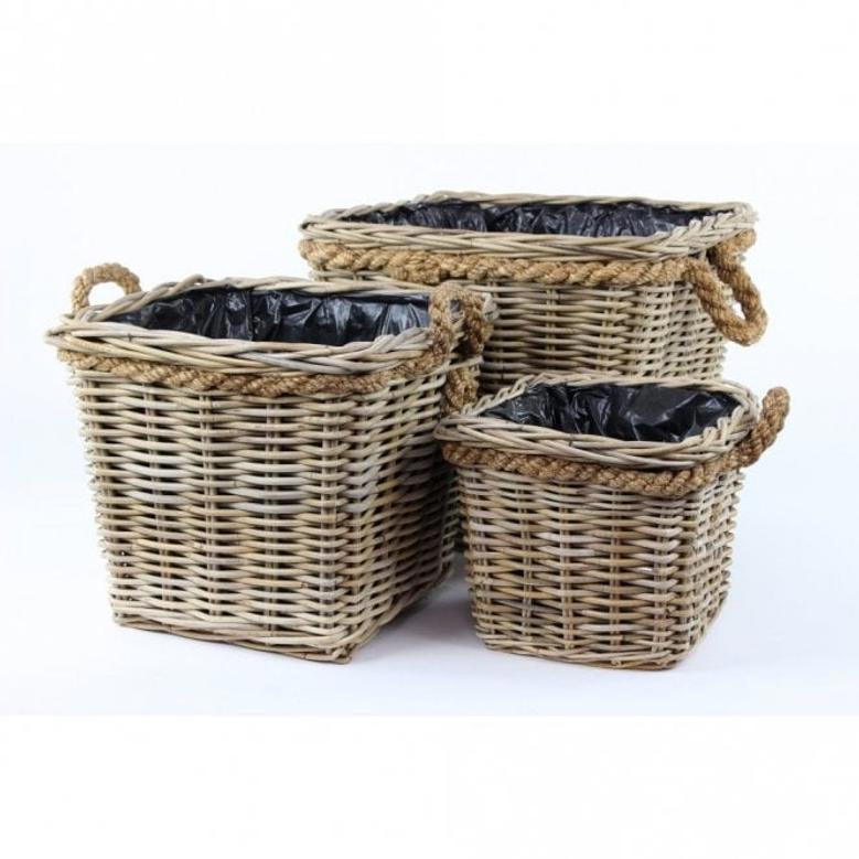 Rattan Handcrafted Planter Pots for Garden and House