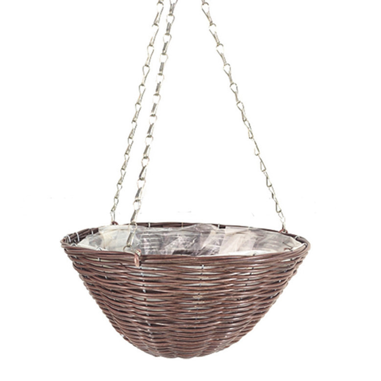 Rattan Hanging Basket for Flower Pot Decoration