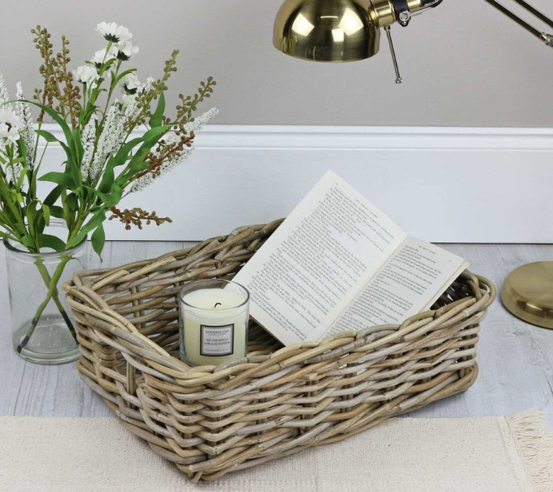 Rattan Wicker Storage Baskets for Kitchen Decoration and Organization