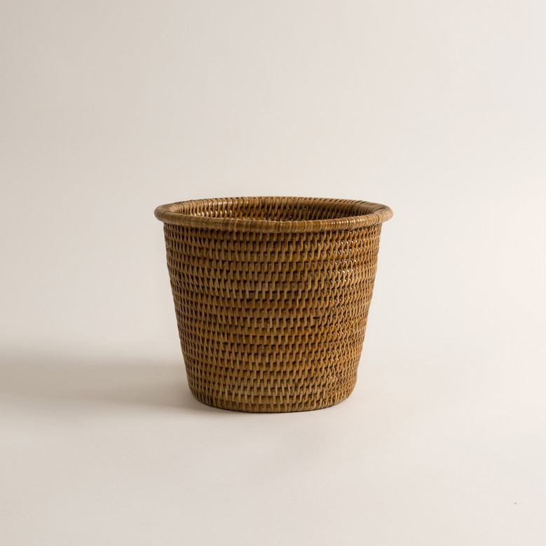 Retro Rattan Plant Pot for Home Decoration