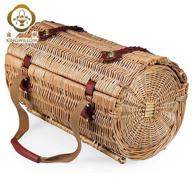 Romantic Picnic Basket for Two with Lid