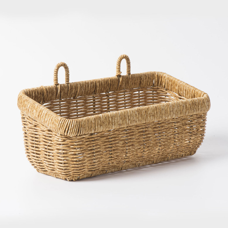 Sturdy Rustic Wicker Hanging Flower Basket