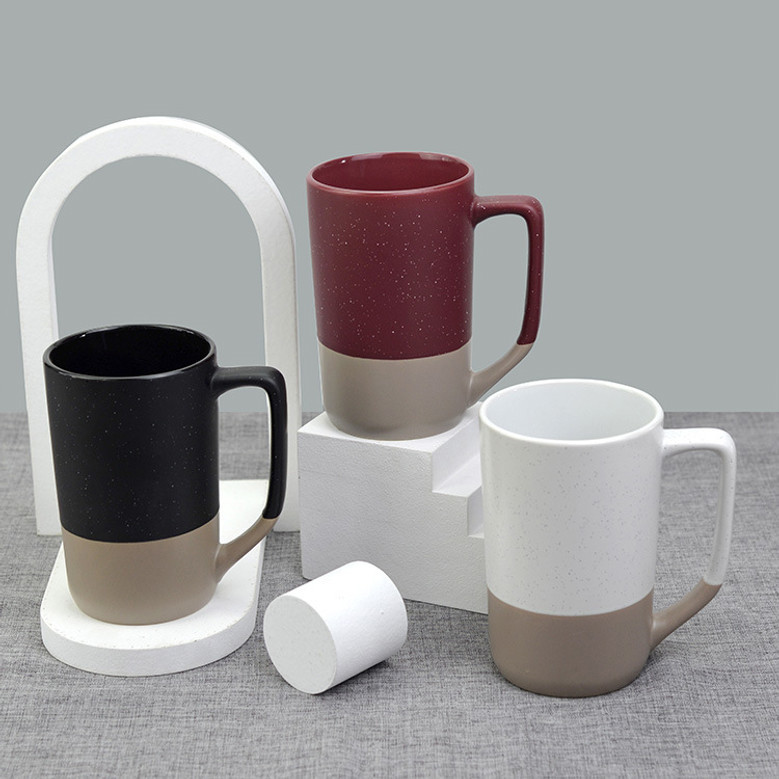 Tall Ceramic Coffee Mugs – Reusable 500ml Coffee Mug Gift Set