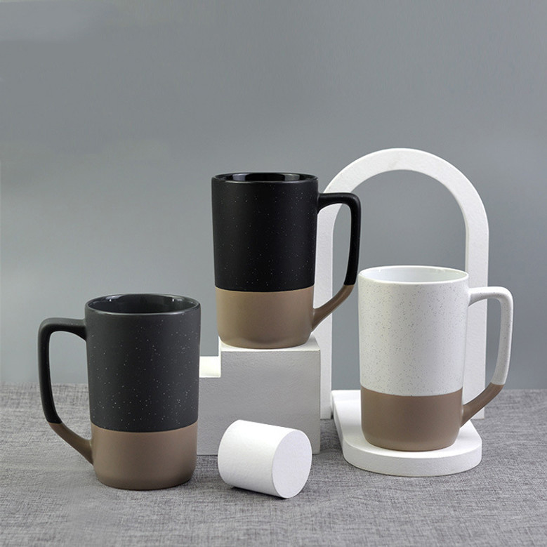 Tall Ceramic Coffee Mugs – Reusable 500ml Coffee Mug Gift Set