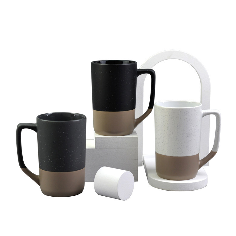 Tall Ceramic Coffee Mugs – Reusable 500ml Coffee Mug Gift Set