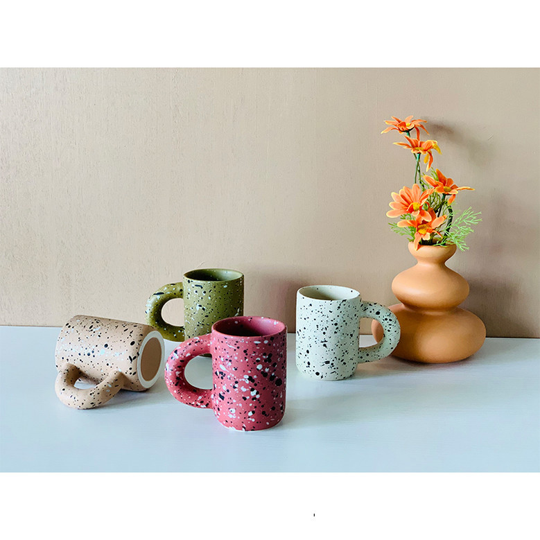 Unique Ceramic Coffee Mug | Mugs for Women, Tea & Water Cup