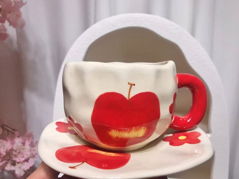 Unique Irregular Ceramic Tea Mugs and Coffee Cup