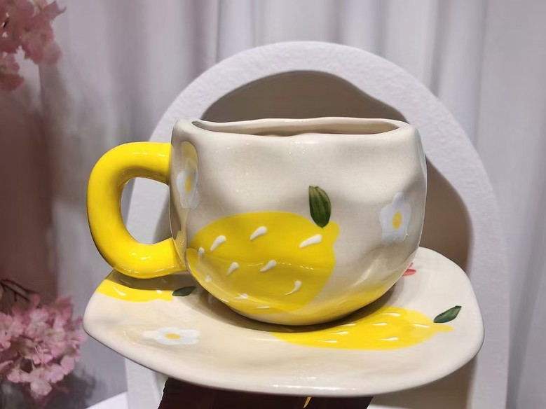 Unique Irregular Ceramic Tea Mugs and Coffee Cup