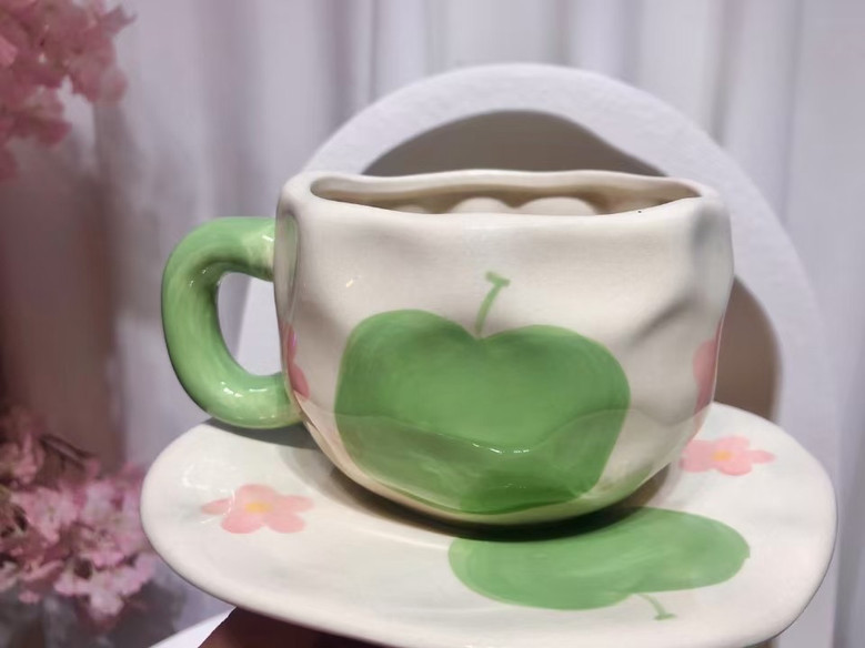 Unique Irregular Ceramic Tea Mugs and Coffee Cup