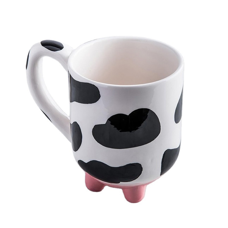 Vintage Farmhouse Cute Ceramic Mug - Cow Udder Mug for Milk