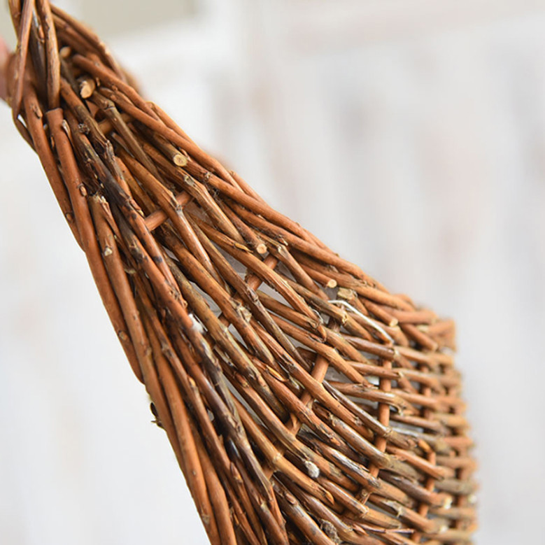 Vintage Wicker Hanging Flower Basket for Sale