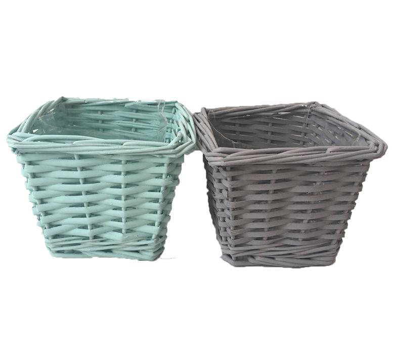 Vintage Woven Wicker Basket for Plant Pots