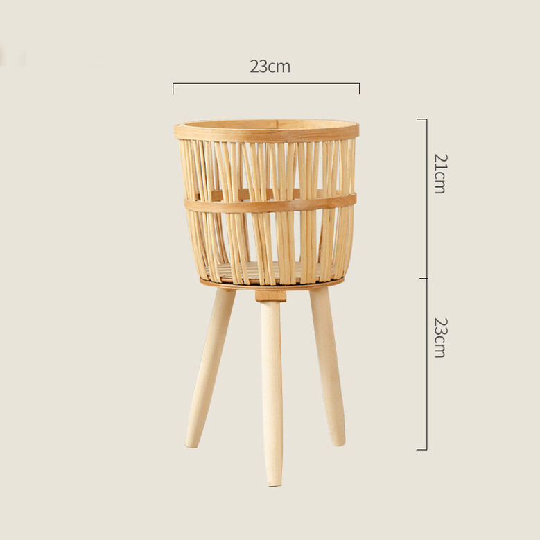 Wholesale Bamboo Weave Rattan Plant Basket Planter