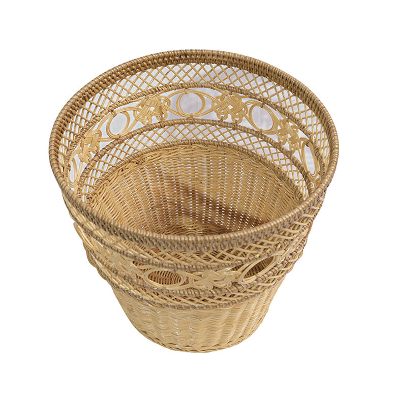 Woven Wicker Rattan Storage Basket for Home Use