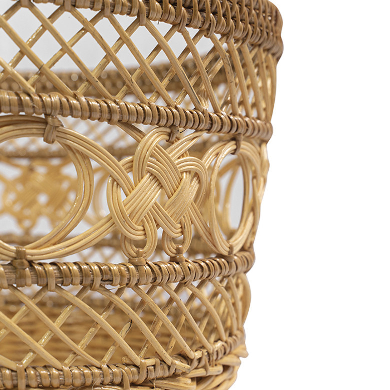 Woven Wicker Rattan Storage Basket for Home Use