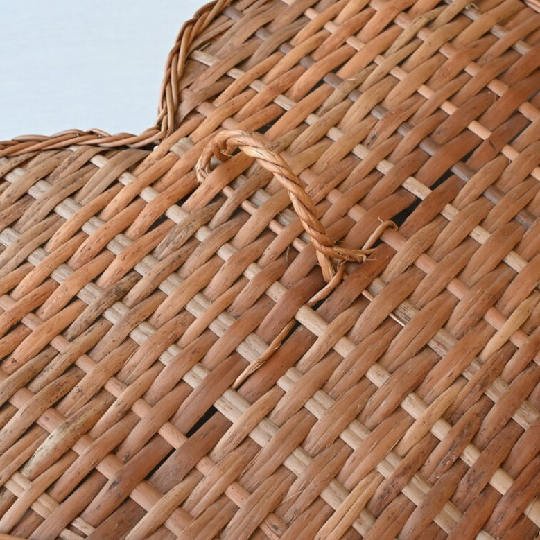 Adorable Heart Shaped Wicker Basket for Holiday Decor