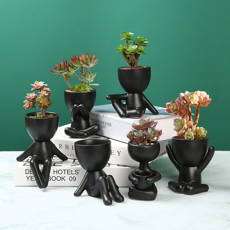 Cute Mini Ceramic Pots for Succulent Plants