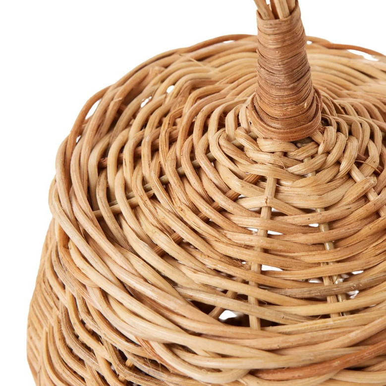 Halloween Wicker Basket | Eco-Friendly Wicker Pumpkin Basket for Spooky Halloween Decor