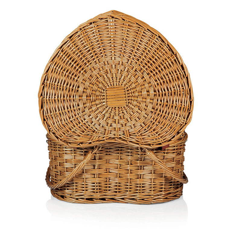 Heart Shaped Wicker Basket for Fruit Storage, Picnic and Garden Use