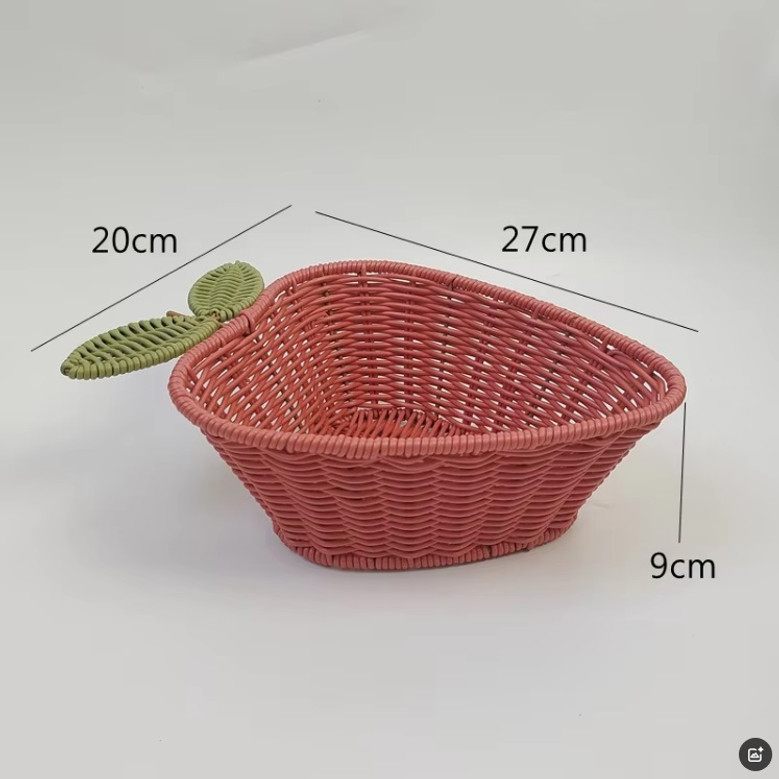 Rattan Wicker Strawberry Basket for Home Decor