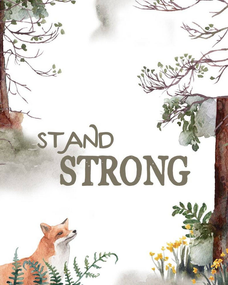 Woodland nursery canvas set three panels with fox, bear, deer and Be Brave Stay Strong Dream Big, earthy tones for above crib