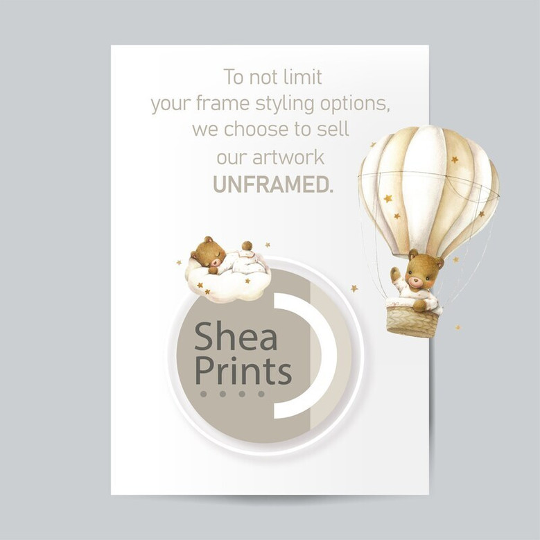 Elephant nursery canvas, navy and blue hot air balloon with rainbow, custom name wall art tailored for boys' playroom