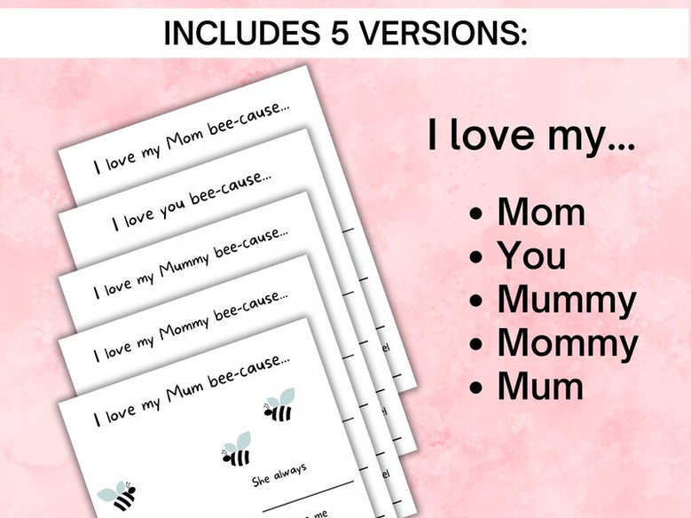 Heartfelt Mom handprint keepsake canvas with watercolor hearts, personalized with child's name and year, living room wall decor