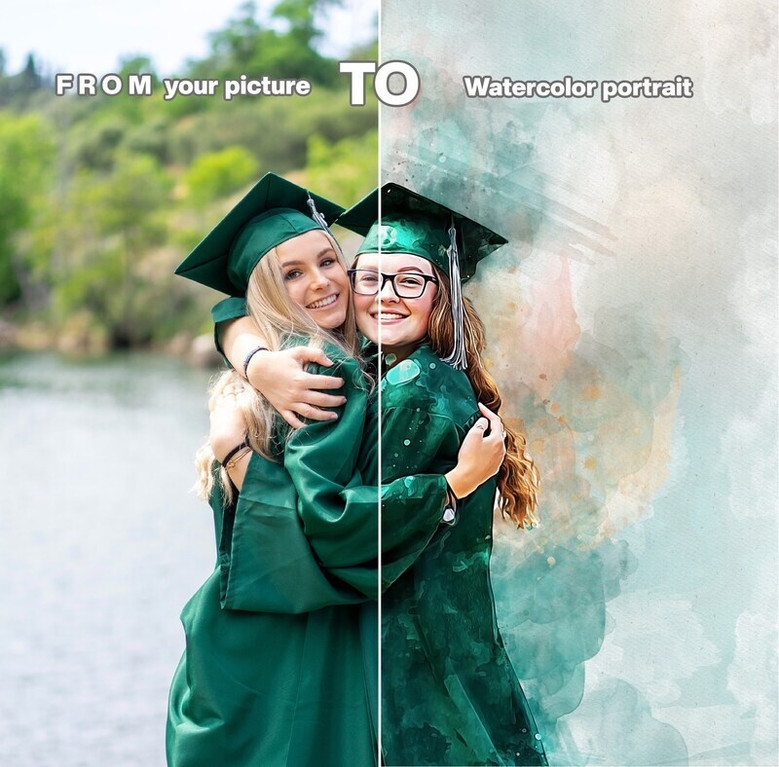 Mother and baby canvas art custom portrait, gallery-wrapped, soft neutrals for nursery decor, baptism or first birthday gift