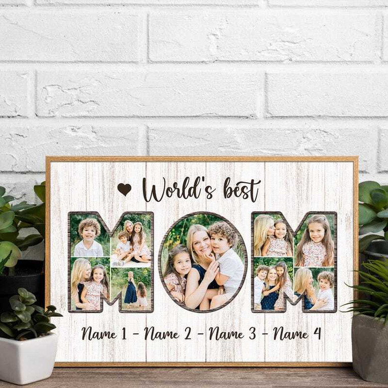 Custom Photo Canvas - Beloved Mom, Grandma Gift for Mother's Day