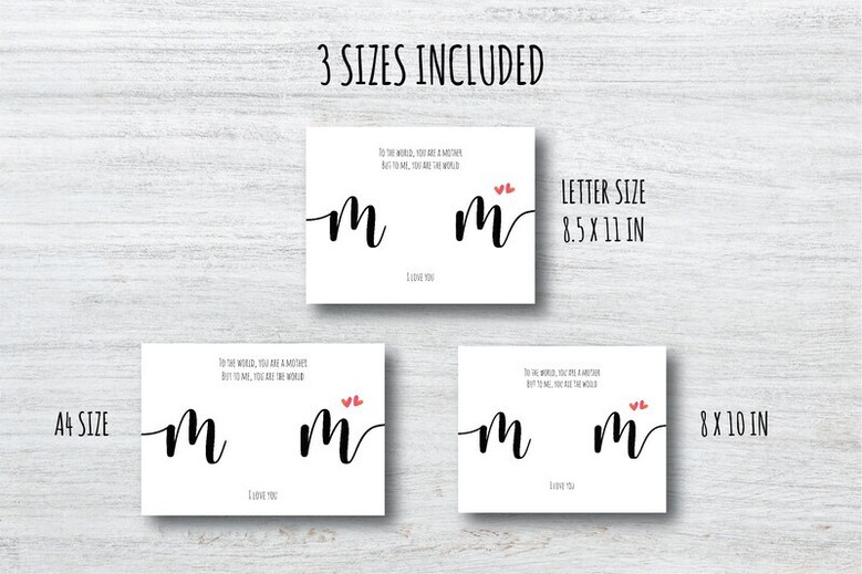 Mother's Day handprint canvas wall art for mommy, custom child name and date, sweet nursery keepsake with loving world quote Mother's Day handprint canvas wall art for mommy, custom child name and date, sweet nursery keepsake with loving world quote