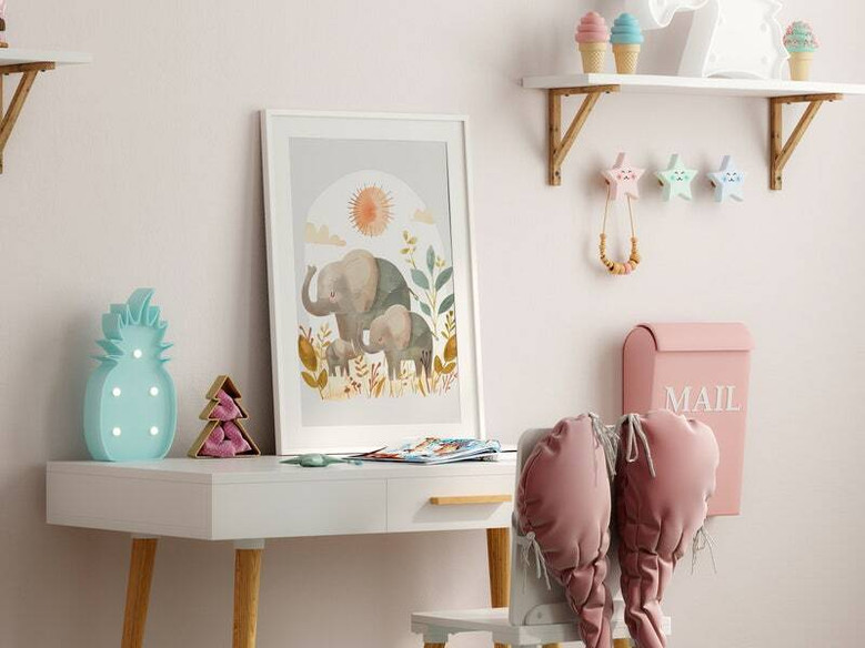 Elephant family canvas nursery wall art, serene neutral palette safari print, ideal baby shower gift for new parents Elephant family canvas nursery wall art, serene neutral palette safari print, ideal baby shower gift for new parents