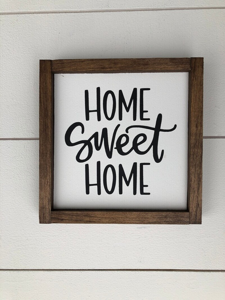 Home Sweet Home Wooden Sign For Entryway And Gallery Wall - Thoughtful Housewarming Gift