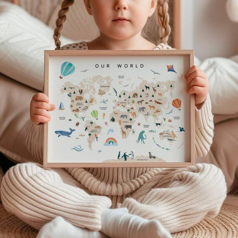 Custom Name Nursery Wall Art – Fun Themes for Children's Room Decor