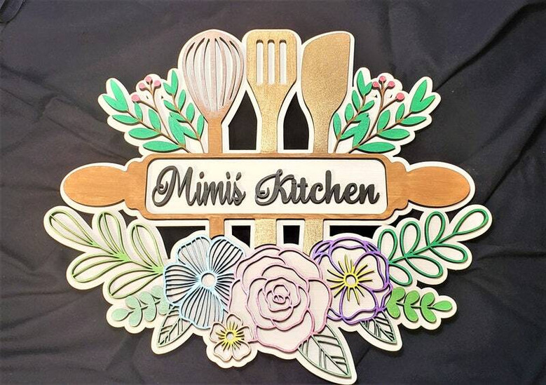 Custom Wood Kitchen Signs For Mom's Cooking Space - Hand Painted